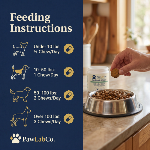 Probiotics for dogs – soft chews for gut & digestive health
